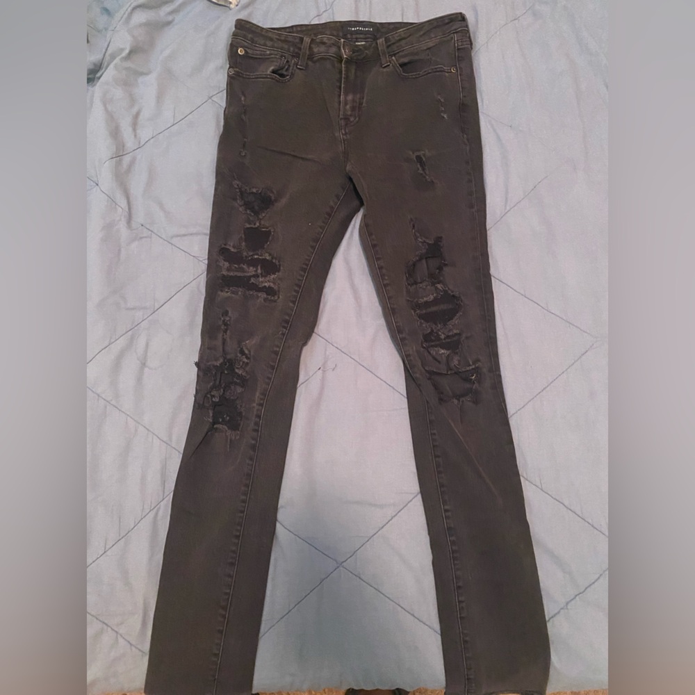 Black super skinny jeans tall